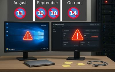 Microsoft Products Reaching End of Support (Aug–Oct 2025): Key Dates, Risks & What to Do Now