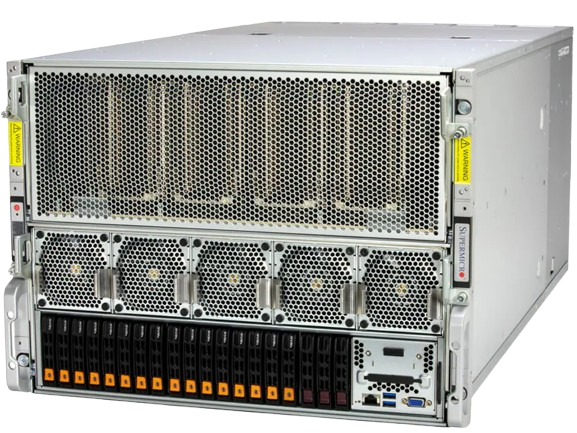 Supermicro modular server with front-access cooling for scalable compute